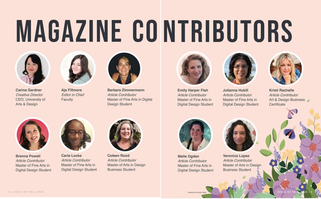 Artboard Magazine Issue 2 Carina Gardner University of Art & Design Design Business Education